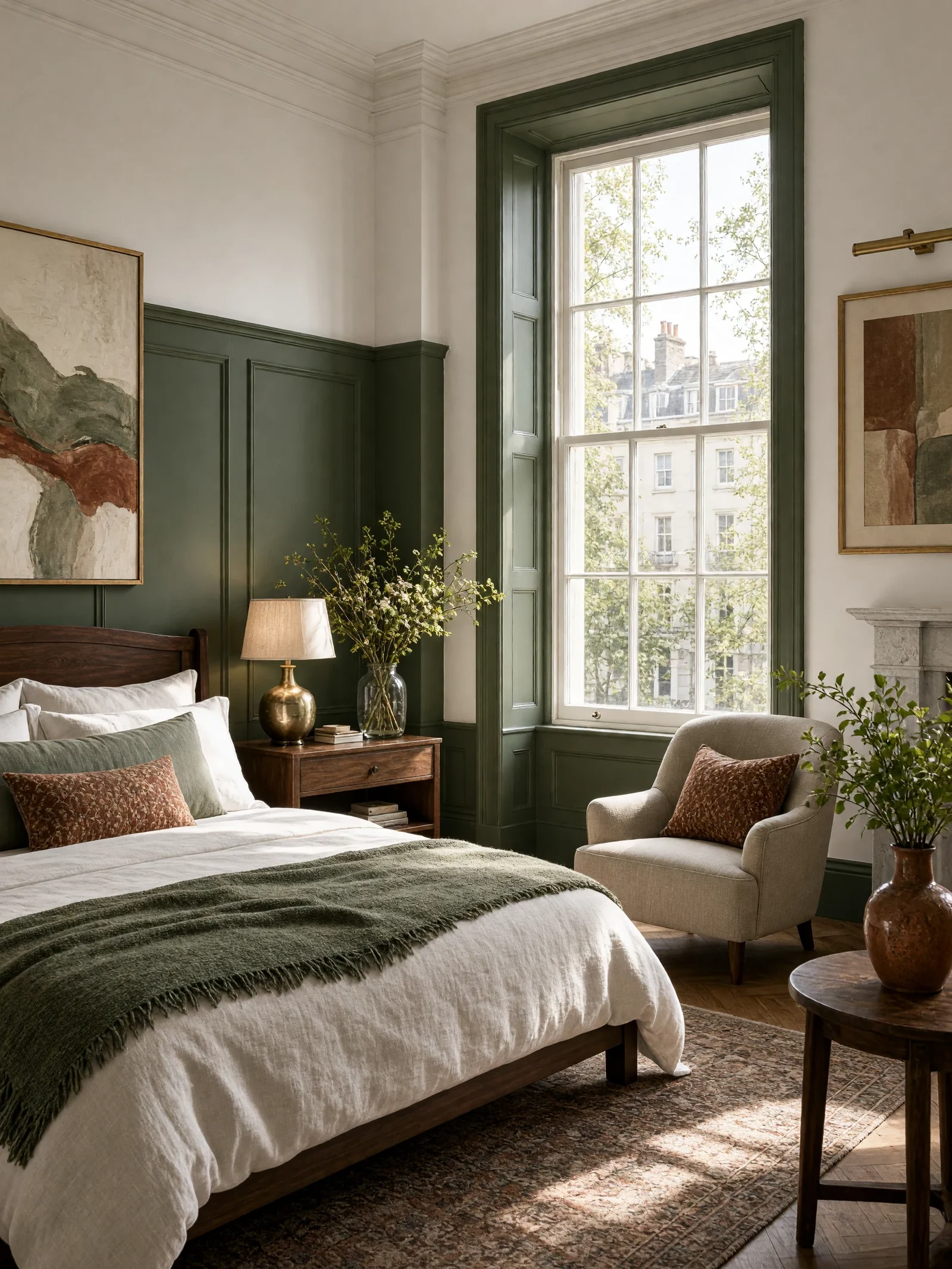 A finished guest bedroom, ready to live in